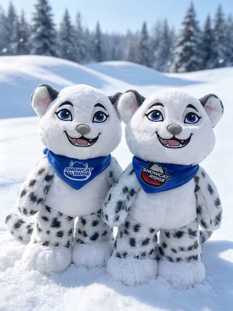 Snowcat Ridge Snow Leopard Mascot Plush Toy