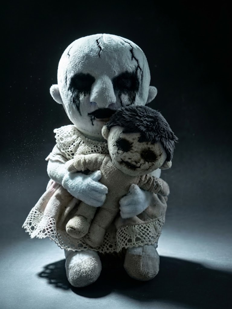 The Cursed Child & Rag Doll Gothic Horror Plush Set