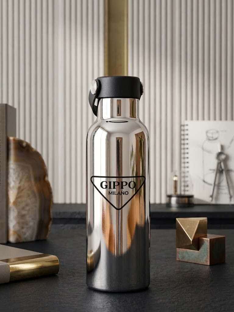 Sleek Stainless Steel Hydration Bottle — product view
