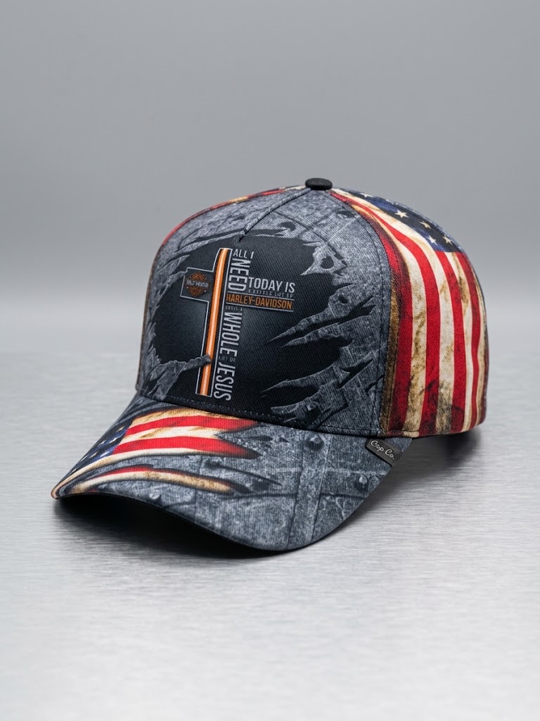Custom Full-Print Americana Snapback Cap